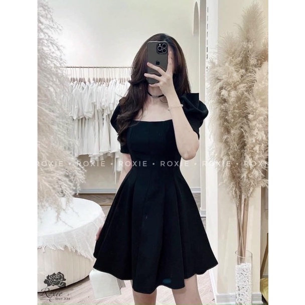 BIGSIZE  Đầm cổ vuông tay phồng bigsize 50-90kg