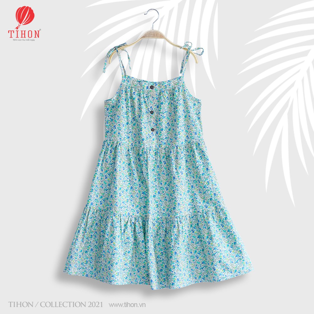 Váy Trẻ Em TIHON Đầm Hai Dây Xinh Xắn VT0550091