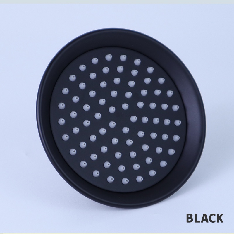 Vòi Hoa Sen 4 Inch Bằng Thép Không Gỉ 304 Màu Đen Bóng Cao Áp Áp Suất Cao
