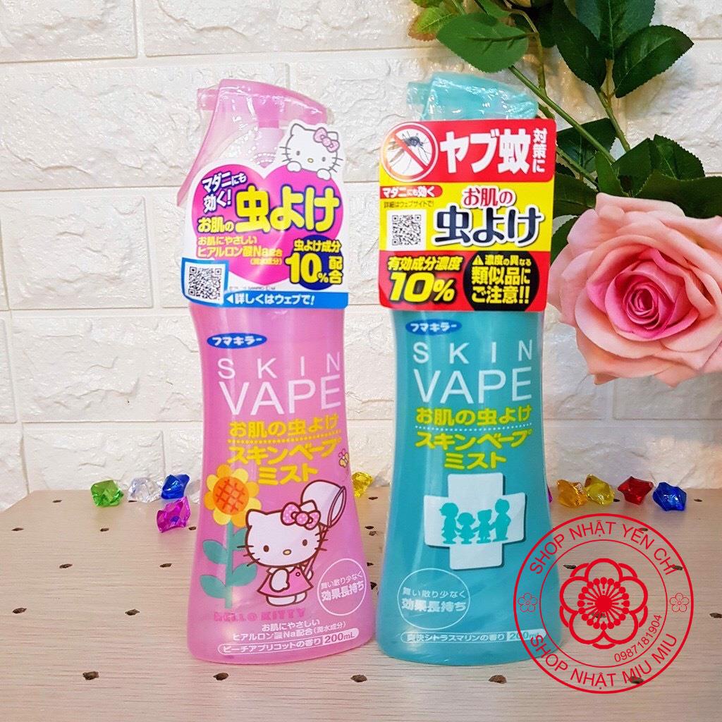 Chai xịt chống muỗi Skin Vape của Nhật Bản