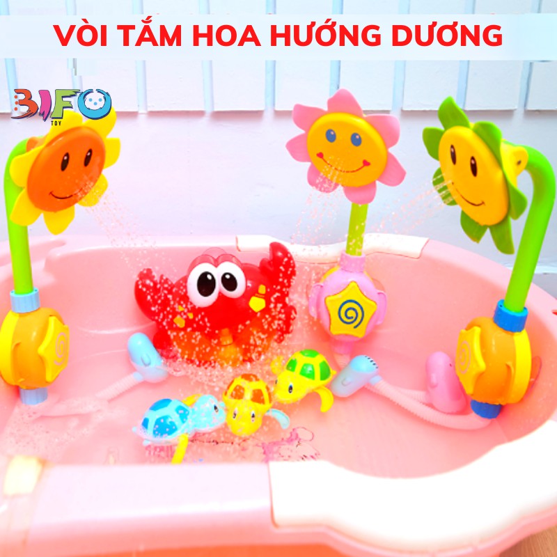 Đồ chơi vòi sen tắm hoa hướng dương, đồ chơi nhà tắm bé thích mê