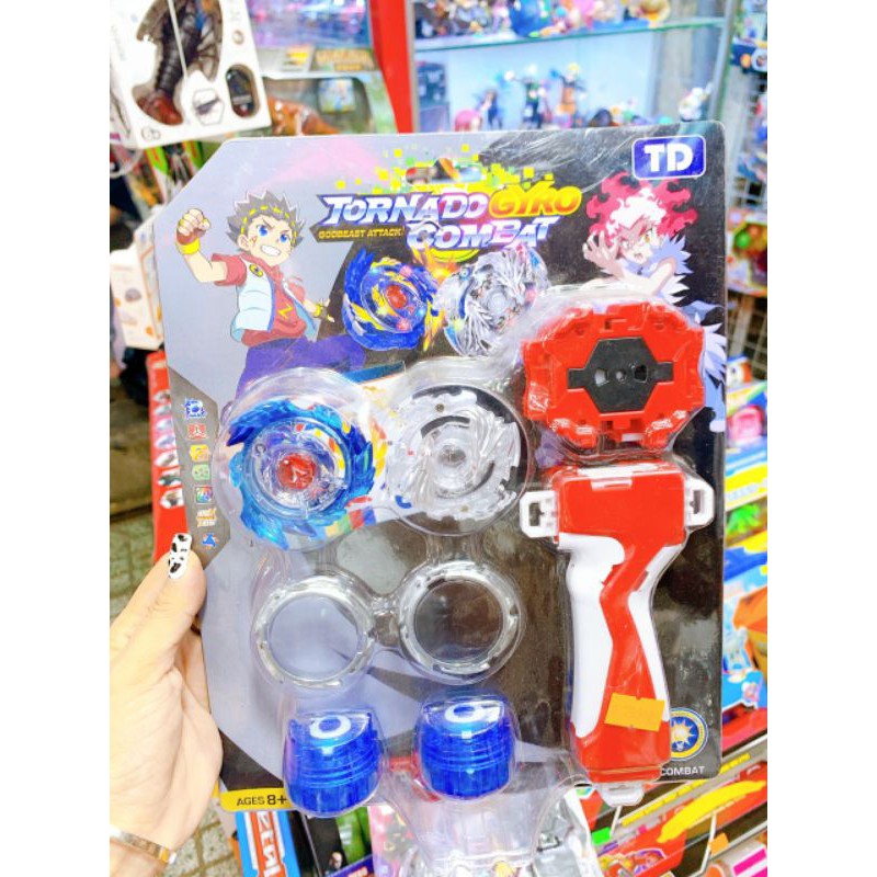 Vỉ con quay Beyblade burst và tay cầm