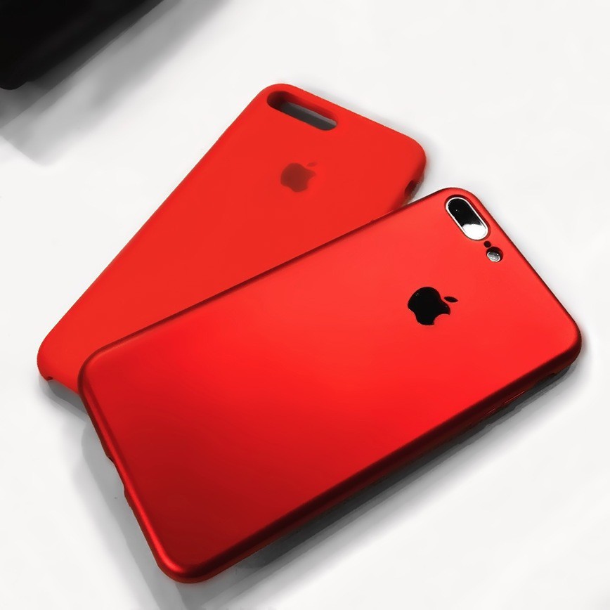 Ốp iPhone Ốp Lưng Dẻo Đỏ Nhung Mịn