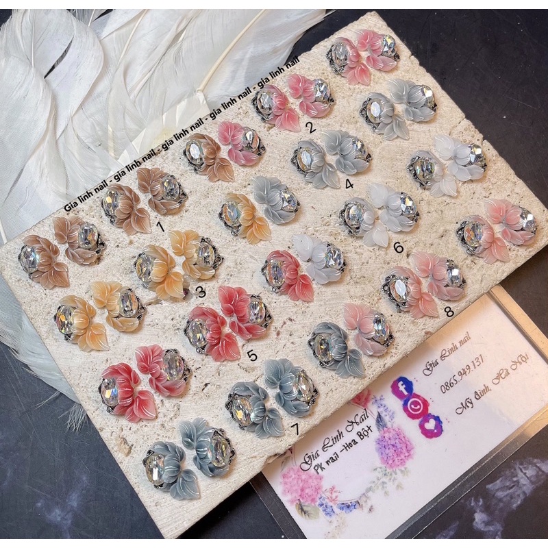 Hoa bột nail | hoa charm