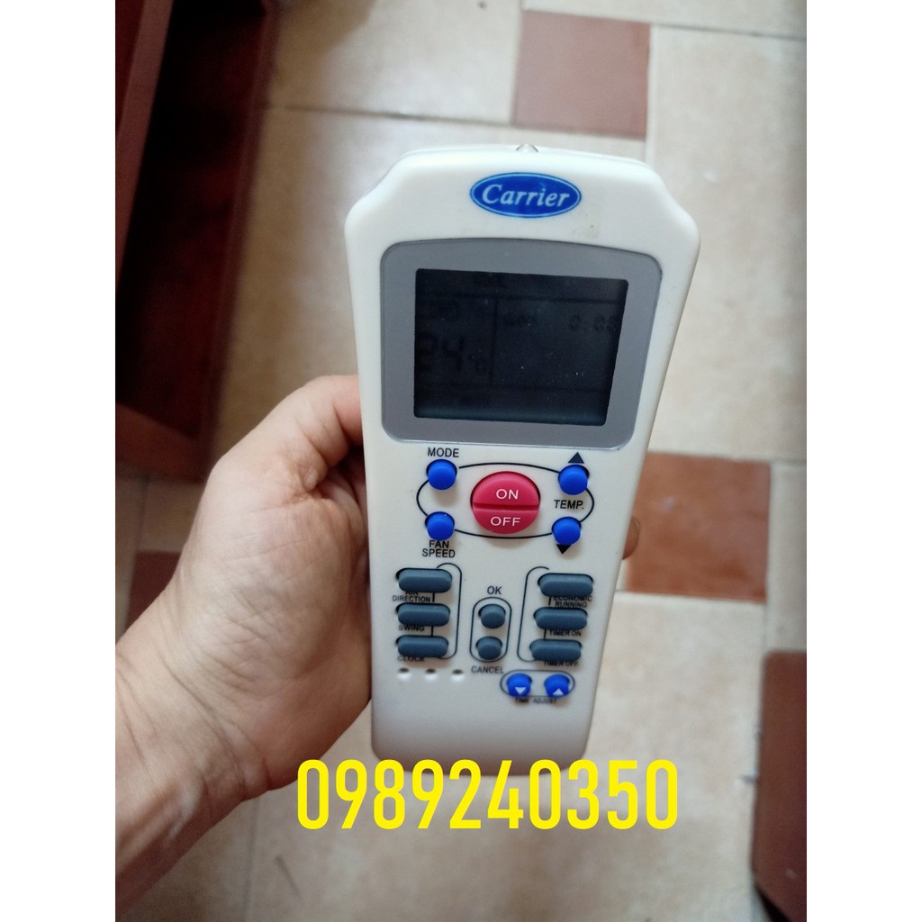Điều khiển remote điều hòa máy lạnh Carrier