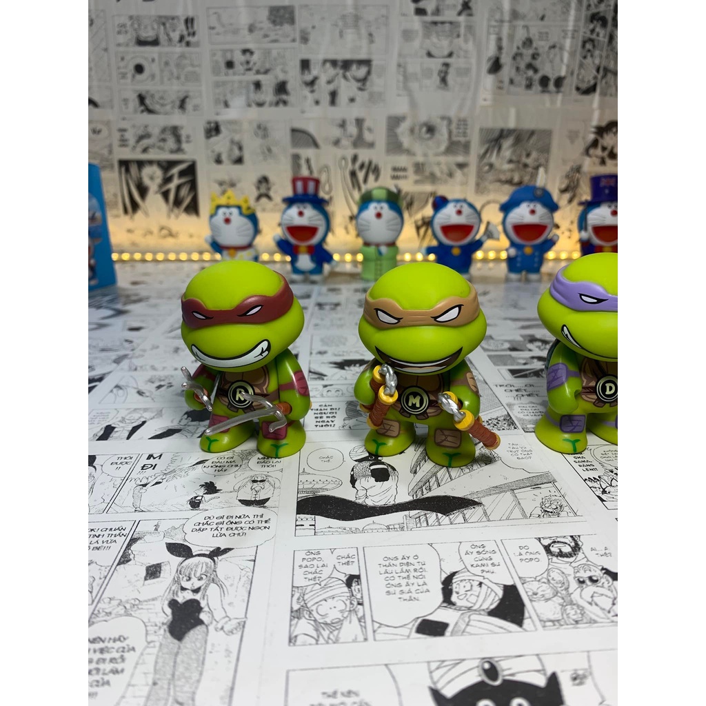 Mô hình Ninja Rùa size mini 7 cm, chọn bộ 4 nhân vật Ninja Rùa nhỏ nhắn đáng yêu