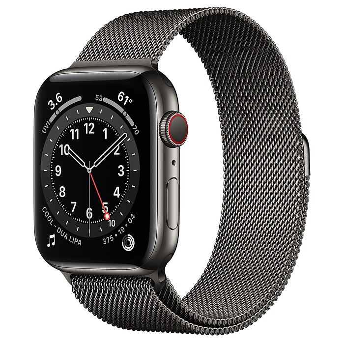 Đồng hồ Apple Watch Series 6 GPS + Cellular 44mm M09J3 Graphite Stainless Steel Case with Graphite Milanese Loop