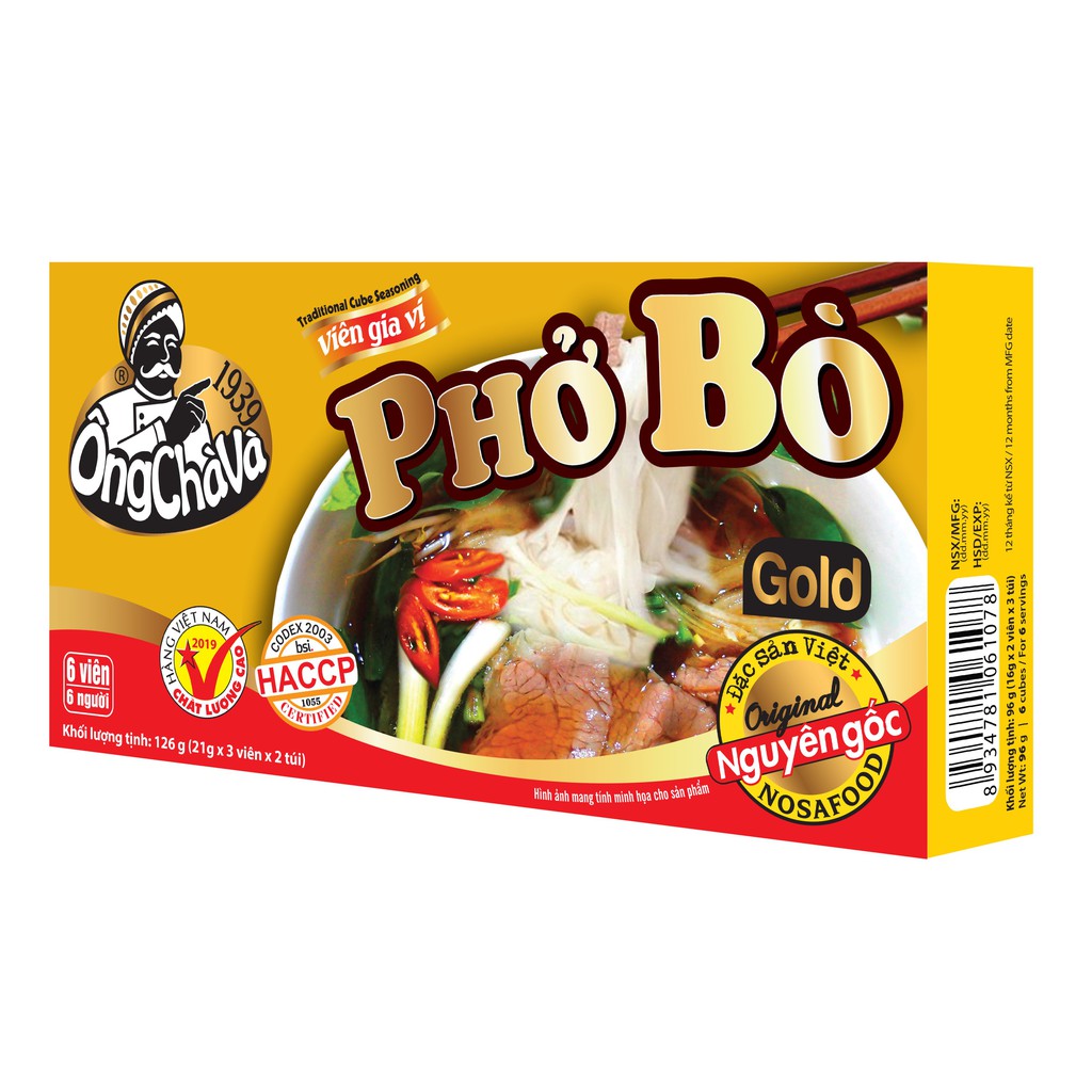Viên Gia Vị Phở Bò Ông Chà Và Gold 126gr | BigBuy360 - bigbuy360.vn