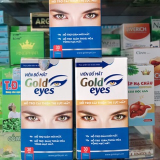 Viên bổ mắt GOLD EYES khô mắt , mỏi mắt , giảm thoái hoá võng mạc mắtKKKK