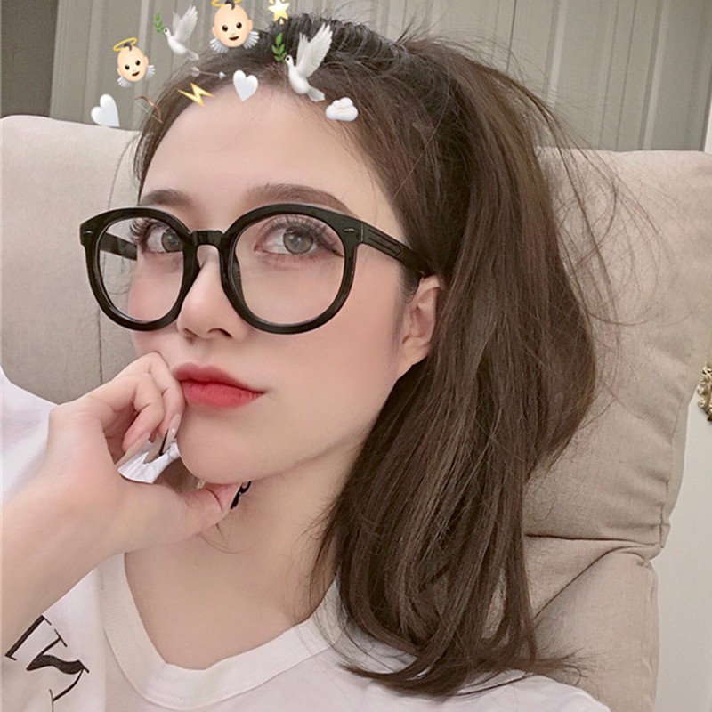 We Flower Gọng kính tròn phong cách thời trang cổ điển cho phái nữ