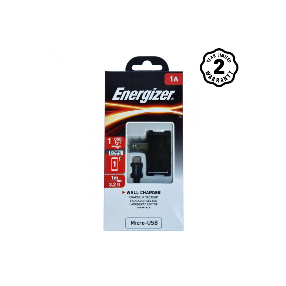 Sạc Energizer CL 1A Kèm Cáp Micro - ACA1AUSCMC3
(Công ty)