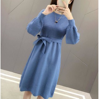 V006 - Váy len cao cấp tay bồng