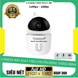 Camera nichietsu wifi full hd 1080p/ xoay 360 + thẻ nhớ 32g chính hãng