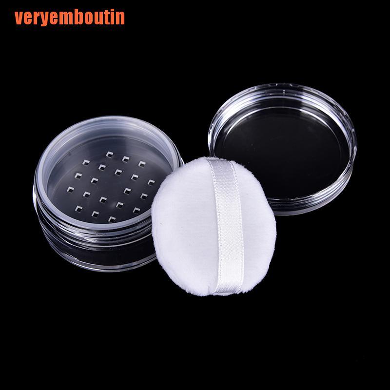 [Hàng mới về] Hộp rỗng đựng phấn phủ dung tích 12ml tiện lợi