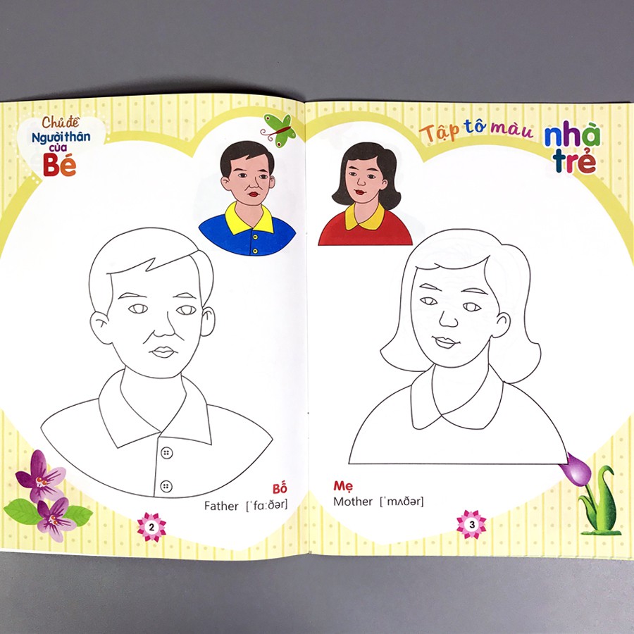 Sách - Tập Tô Màu Nhà Trẻ - Chủ Đề: Người Thân Của Bé | BigBuy360 - bigbuy360.vn