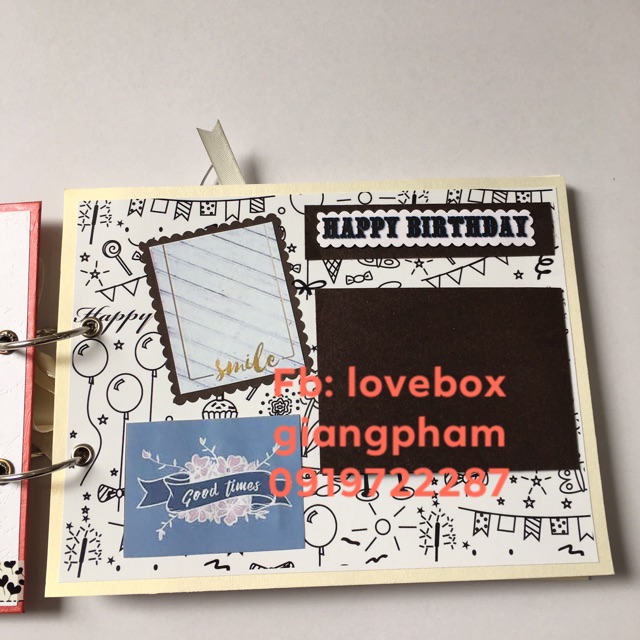 Scrapbook anbum không ảnh làm sẵn