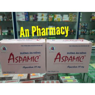 Đường ăn kiêng Aspamic hộp 100 gói
