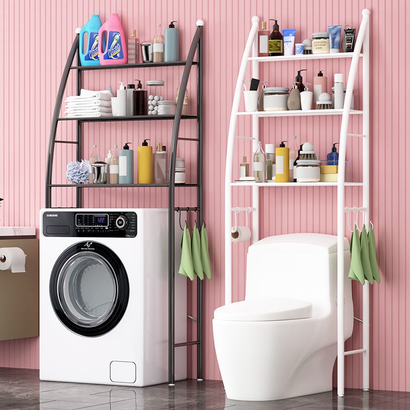 Kệ để nhà tắm nhiều tầng chất liệu chống gỉ bền đẹp, kệ để máy giặt, bồn cầu sắp xếp đồ dùng gọn gàng, thông minh