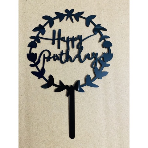 Set 10 mica HPBD vòng hoa