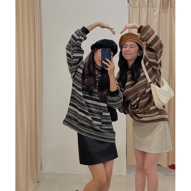 áo nỉ dạ hoạ tiết AP514 LOLLIE STUDIO