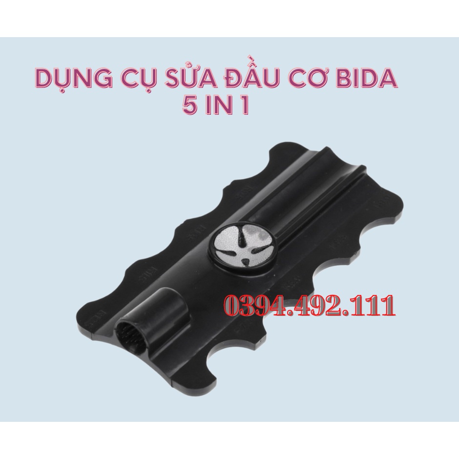 Dụng cụ sửa đầu cơ bida 5 trong 1
