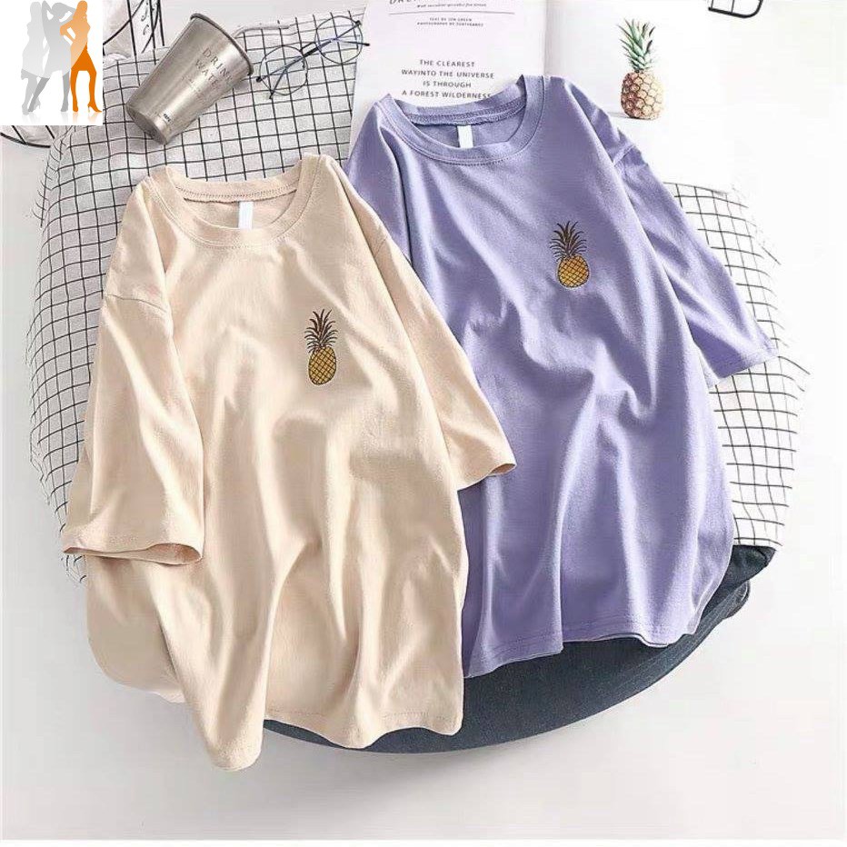Áo thun unisex nam nữ đều mặc được | thêu hình trái cây - Trùm Chuyên Sỉ Thời Trang - 180820201031 | BigBuy360 - bigbuy360.vn