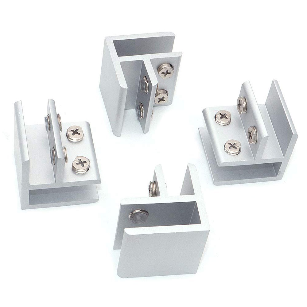 Kẹp Kính 2 Mặt 90 Độ Bằng Hợp Kim Nhôm Có Thể Điều Chỉnh Tiện Dụng