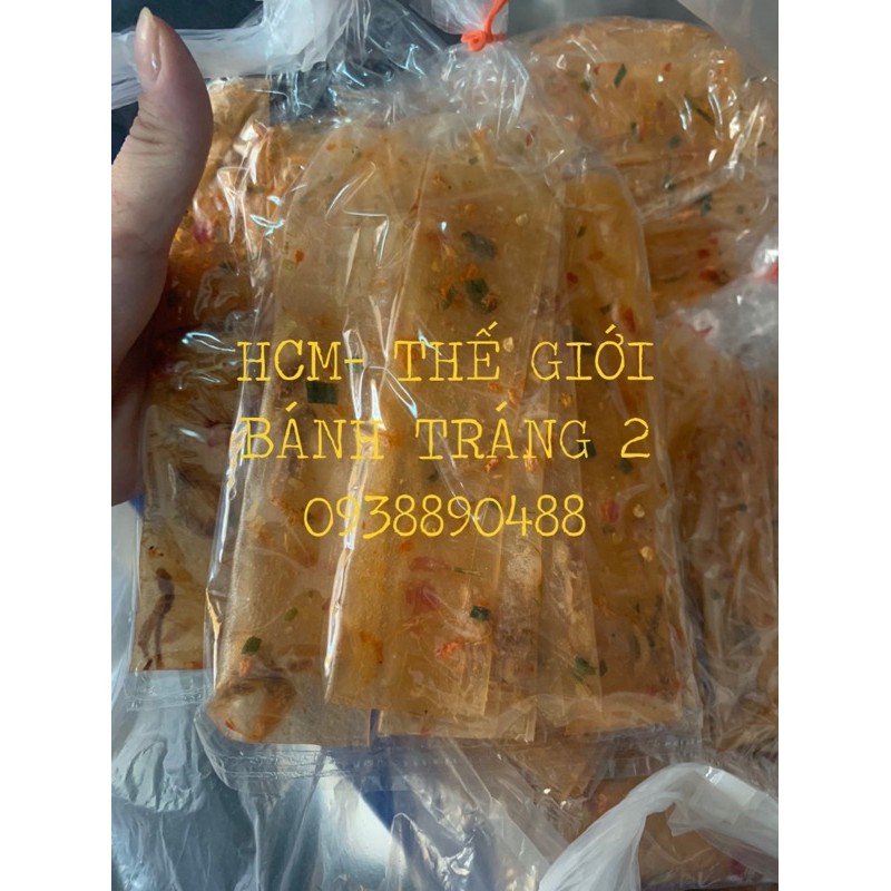 [Mã 77FMCGSALE1 giảm 10% đơn 250K] CÓ VIDEO(6 bánh)Bánh tráng dẻo tôm cuộn hành phi siêu ngon!
