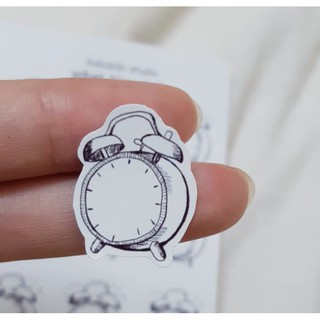 Tờ Bullet Journal sticker: đồng hồ