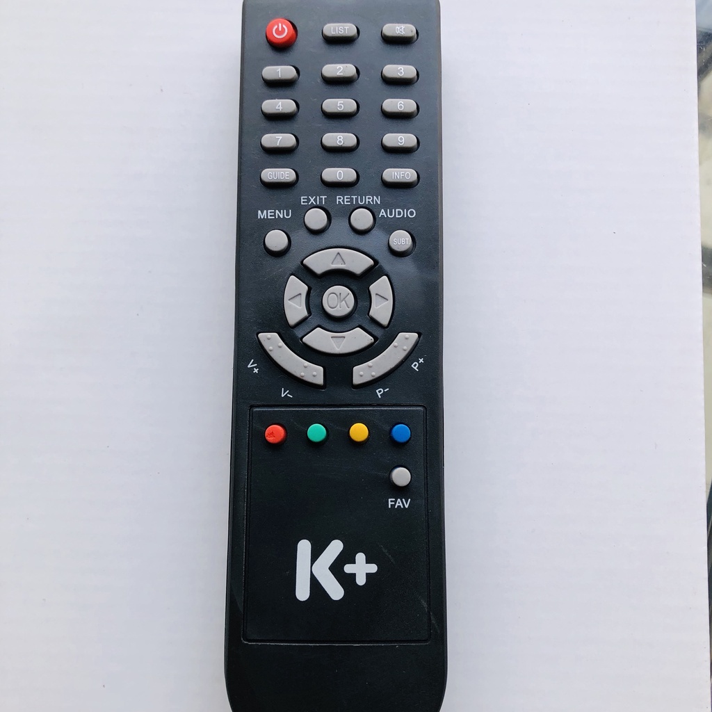 Điều khiển đầu thu k+ đời cũ loại k+ sd smardtv model stb111-vst-mtc01