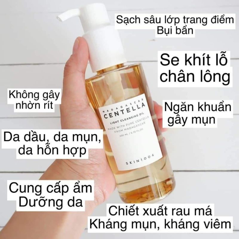 Dầu tẩy trang Skin1004  Madagascar centella light cleansing oil