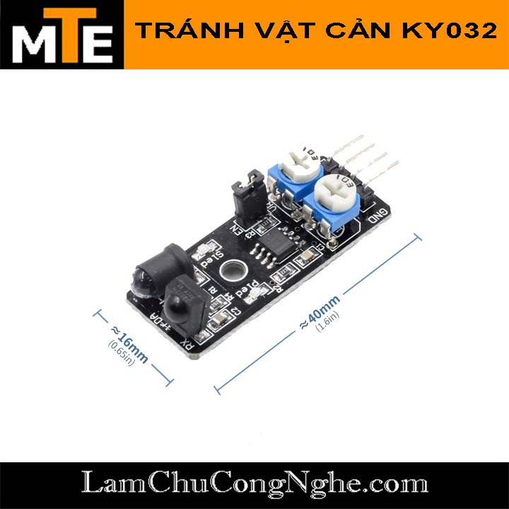 Mạch cảm biến hồng ngoại tránh vật cản KY032 - Module arduino