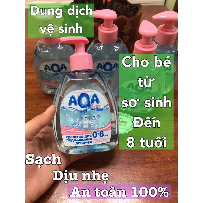 Dung Dịch Vệ Sinh AQA BABY CỦA NGA ( cho trẻ từ sơ sinh )