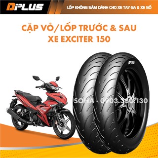 Cặp Vỏ/Lốp Trước & Sau Xe Exciter 150 (Không Ruột) - DPLUS