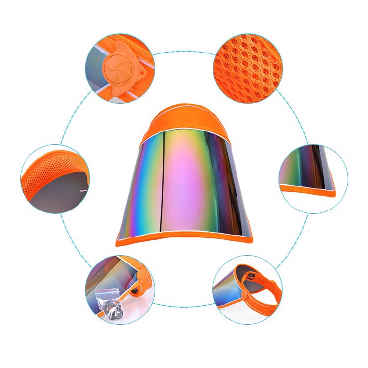 Nón kết hợp mặt nạ che mặt thoáng khí chống tia UV có thể điều chỉnh giặt được cho đi xe đạp mùa hè