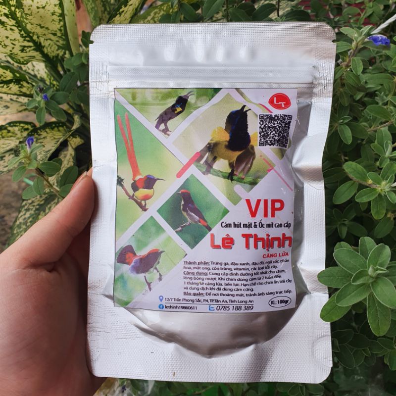 Cám Lê Thịnh VIP, dưỡng hót - Hút mật, ốc mít - 100gr (2 loại)
