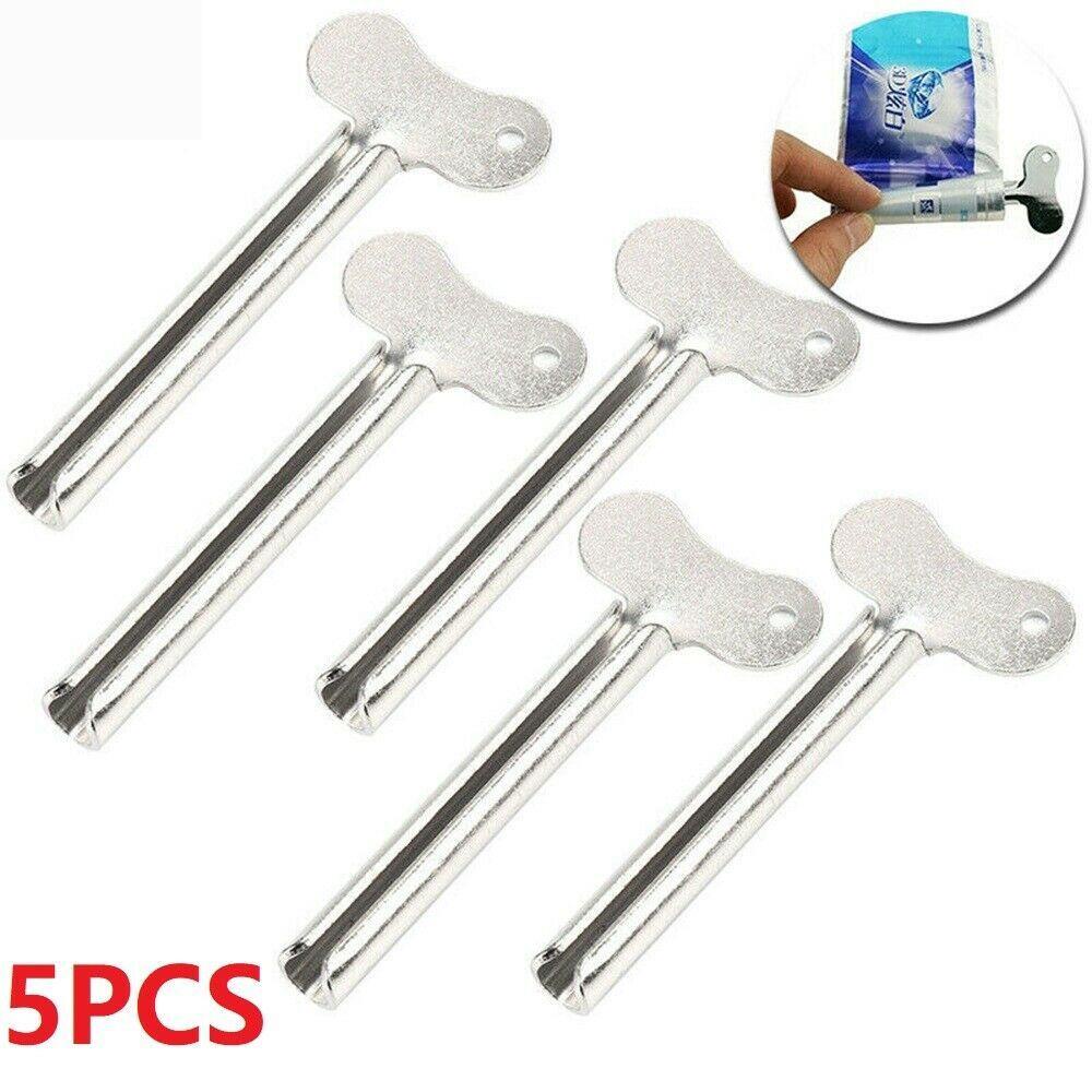 Set 5 Dụng Cụ Nặn Kem Đánh Răng Mini Bằng Inox Tiện Dụng