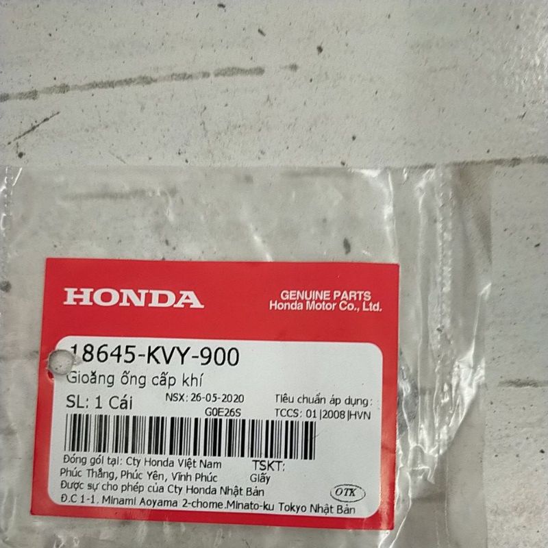 Ron ( Gioăng ) Ống hơi xử lí khí thải Honda Air Blade 110