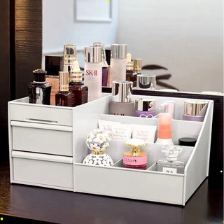 Kệ đựng mỹ phẩm mini 3 tầng - nhiều ngăn | Hộp để đồ, kệ trang điểm  nhựa đa năng - đựng mỹ phẩm, đồ dùng vp HT