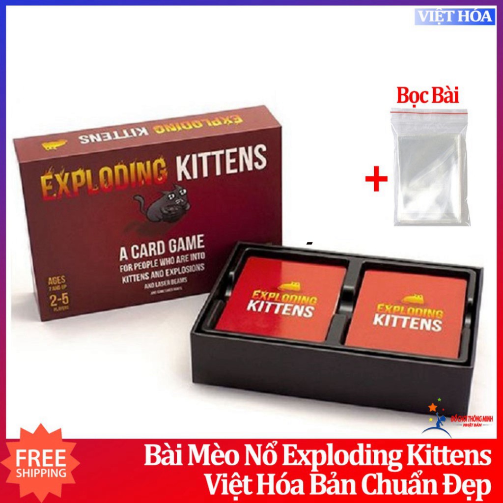 Mèo Nổ Cơ Bản Mèo Nổ Việt Hóa Exploding Kittens Tiếng Việt