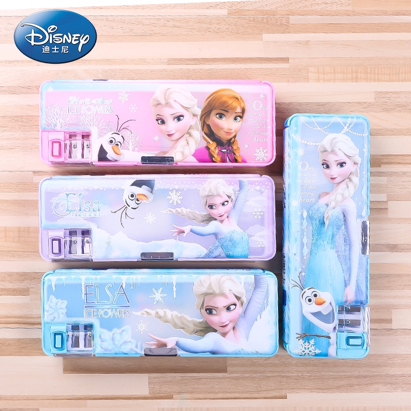 Hộp Đựng Đồ Dùng Văn Phòng Phẩm Bằng Nhựa Hình Công Chúa Elsa Anna Trong Phim Frozen