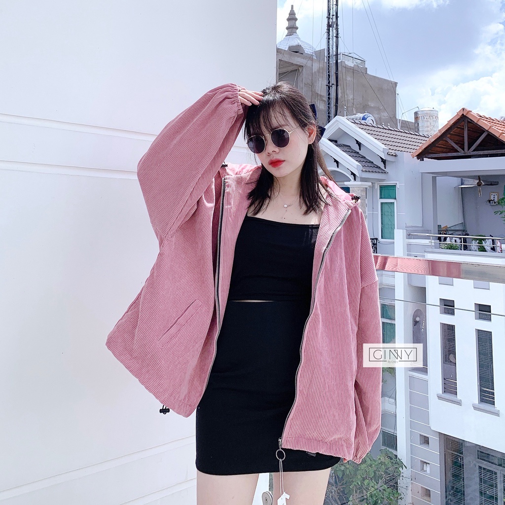 Áo Khoác Nhung Tăm Ulzza GINNY | Freesize | Gin Store