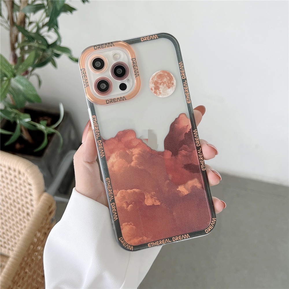 Ốp Điện Thoại Mềm Trong Suốt Hình Đám Mây Cho Vivo Y15S Y15A V21E V21 4G 5G V23E V23EPro