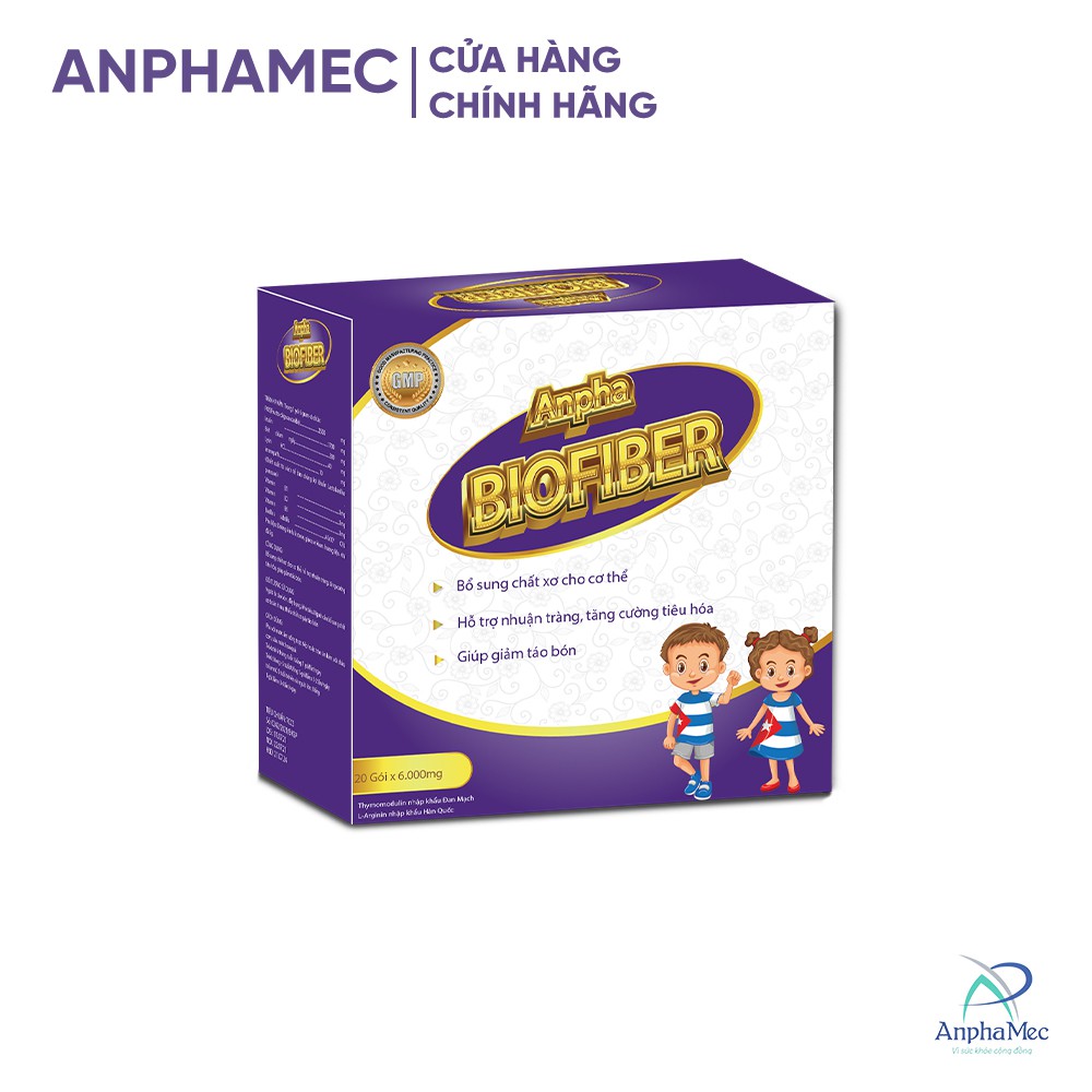 Men Vi Sinh ANPHA BIOFIBER - Hỗ Trợ Tiêu Hóa Cho Trẻ Em, Người Lớn, Bà Bầu, Táo Bón, Tiêu Chảy, Bổ Sung Lợi Khuẩn