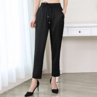 Quần baggy cạp chun mặc nhà_quần dài mặc nhà