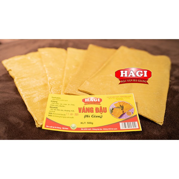 Váng đậu khô - Váng đậu Phù Trúc - Tàu hũ ky - HaGi - Túi hút chân không