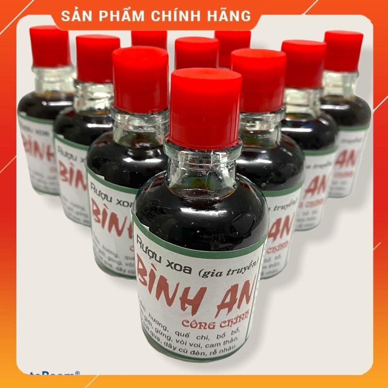 10 chai dầu xoa bóp xương khớp gia truyền Bình An (chai nhỏ 30ml)