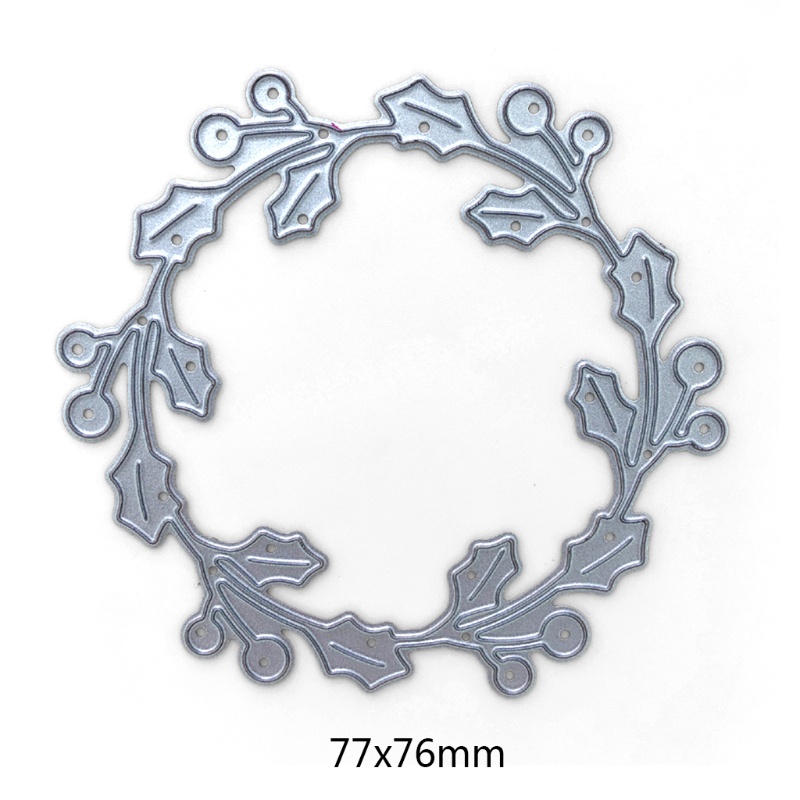 Khuôn Cắt Giấy Làm Từ Kim Loại Hình Chiếc Lá Trang Trí Scrapbook