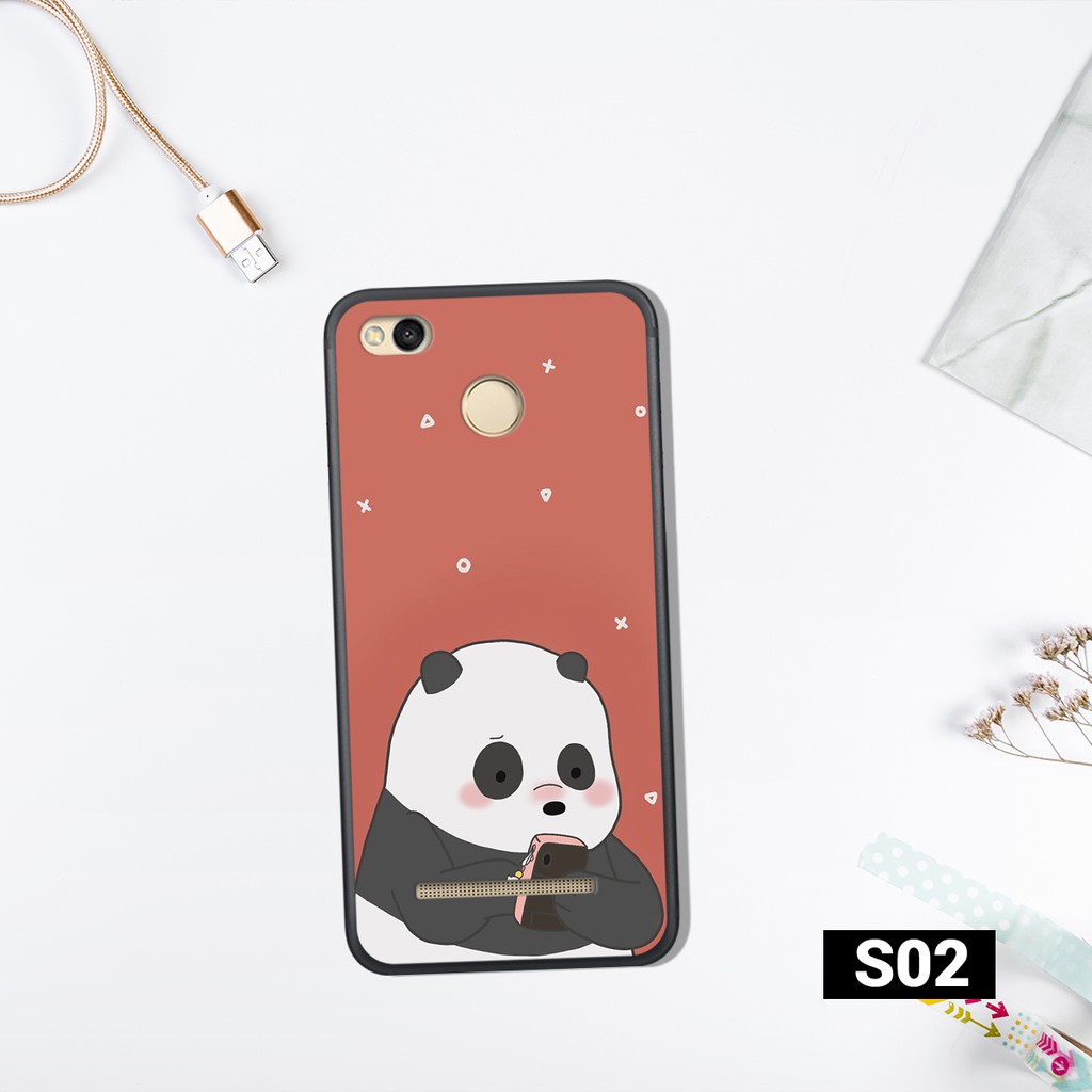 ỐP LƯNG XIAOMI REDMI 3S - Ốp lưng xiaomi redmi 4A - Redmi 5A - Redmi 4X WE BARE BEARS