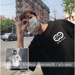 Áo thun unisex tay lỡ smile